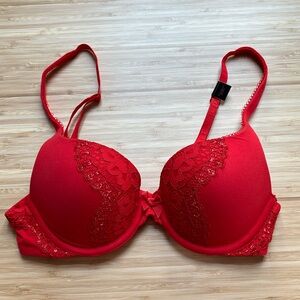 Victoria Secret Red Lace bra 32B